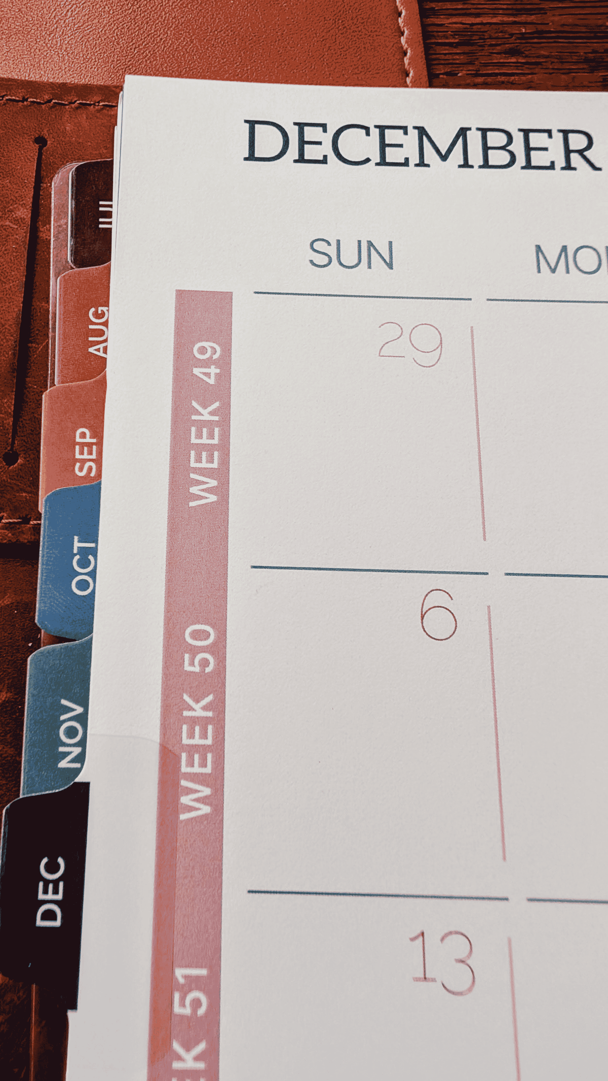 2027 Monthly Divider Tabs + Month Layout - Refills