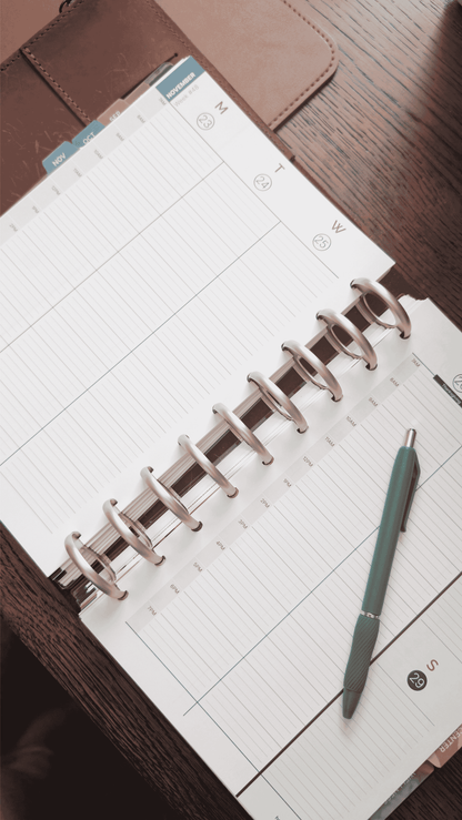 2027 Weekly Pages: Time-Blocking Scheduler - Refill / Add-on