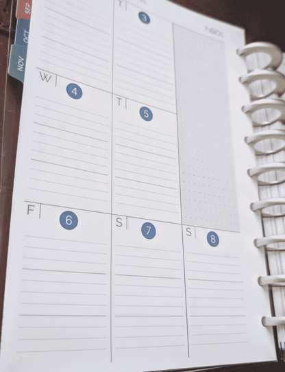 2027 Weekly Pages: Planner with At-a-Glance Overview - Refill / Add-on